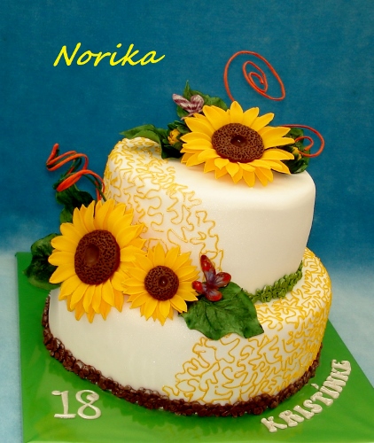 Torta so slnečnicami, Autor: norika1
