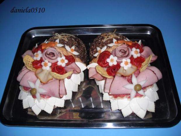 Slaná torta - papučky - foto postup