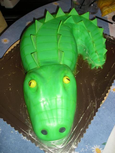 Krokodíl - 3D torta 11