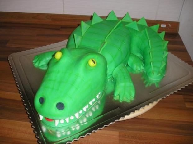 Krokodíl - 3D torta 12