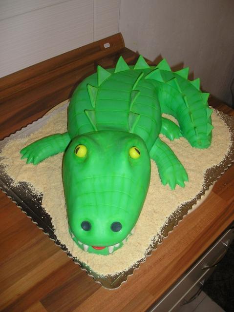 Krokodíl - 3D torta 14
