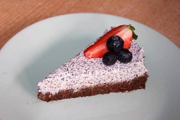 Nepečená maková torta bez cukru - recept