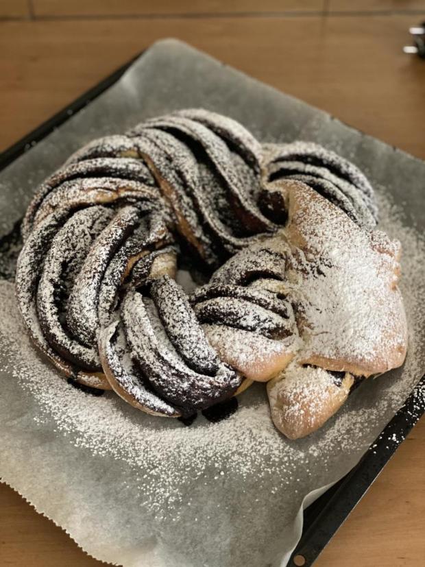 Kakaový veniec - recept