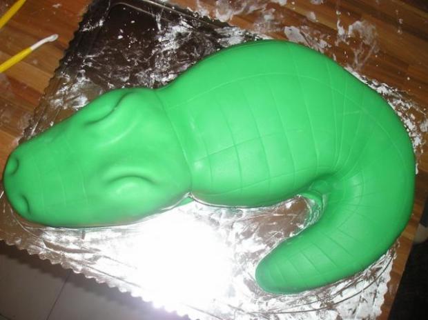 Krokodíl - 3D torta 9