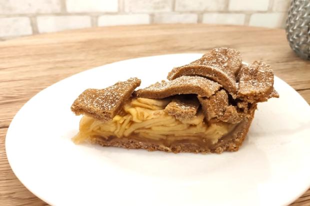 Špaldový jablkový koláč - recept postup 2
