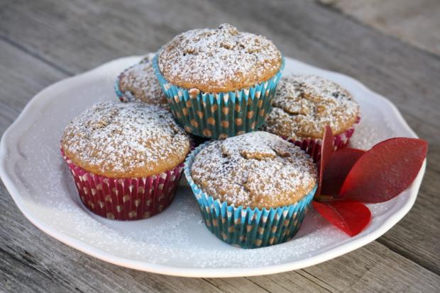 Banánovo - čučoriedkové muffiny - recept postup 5