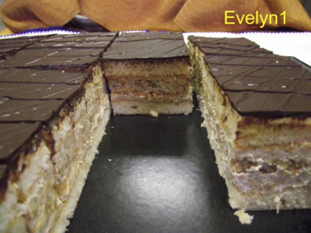 Kávovo orechový rez - recept