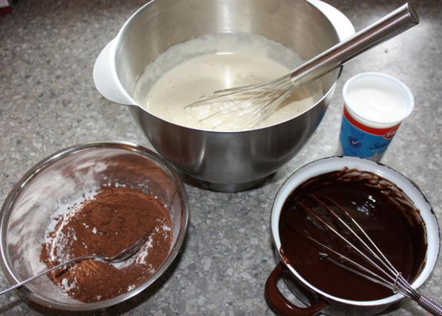 Čokoládová bábovka - recept postup 1