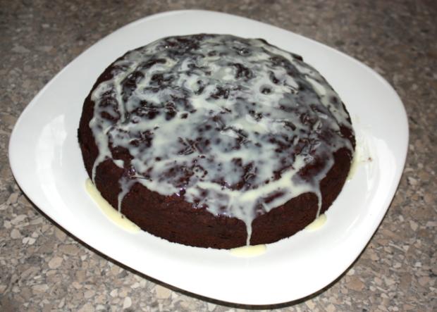 Čokoládová torta s banánmi - recept postup 8