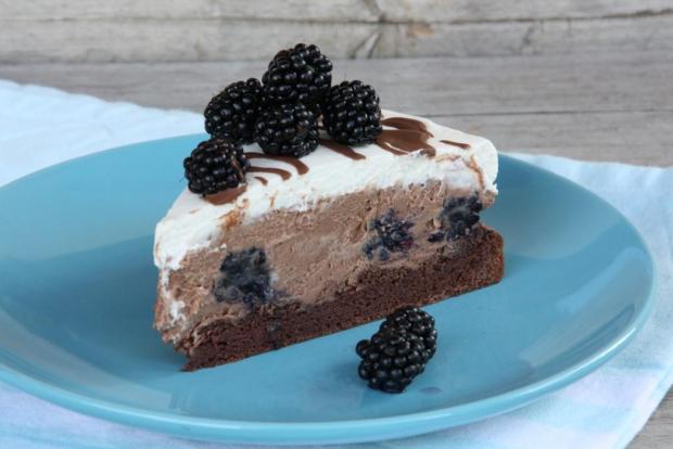 Čokoládová tortička s černicami - recept