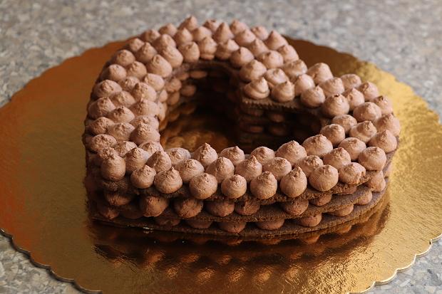 Čokoládová torta v tvare srdca - recept postup 9