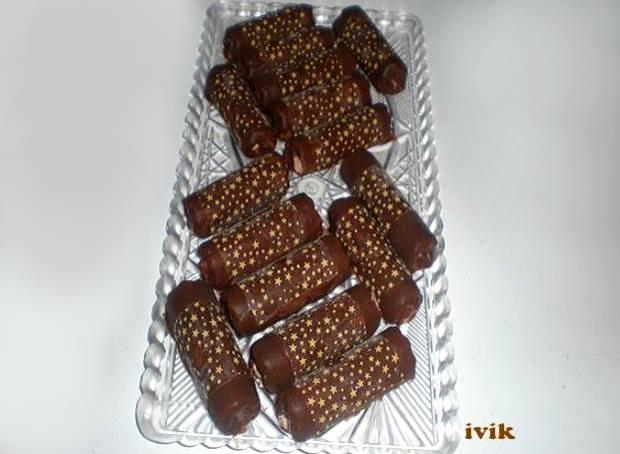 recept na Čokoládové trubičky s parížskym krémom, Autor: Ivik
