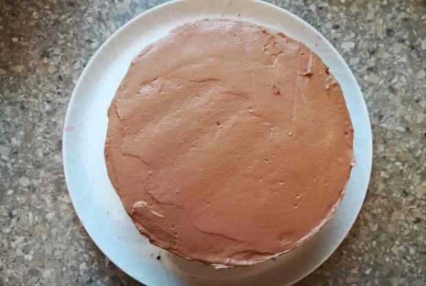 Čokoládovo-višňová torta - recept postup 7