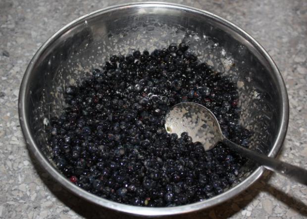 Čučoriedkový koláč - recept postup 6