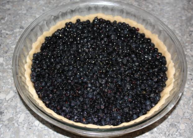 Čučoriedkový koláč - recept postup 7
