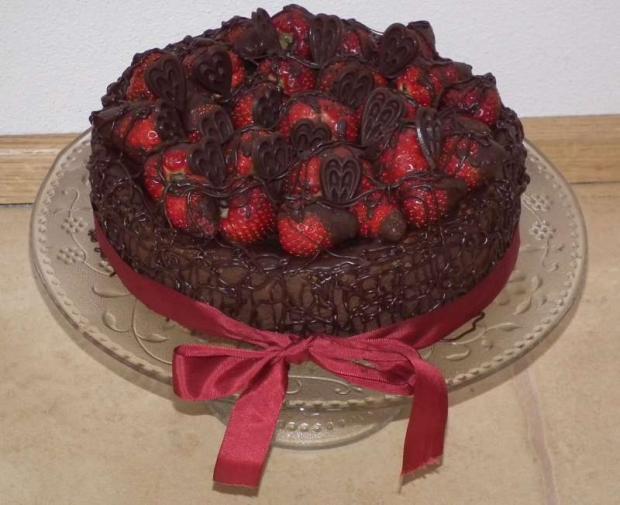 Čoko-jahodová dia torta - recept