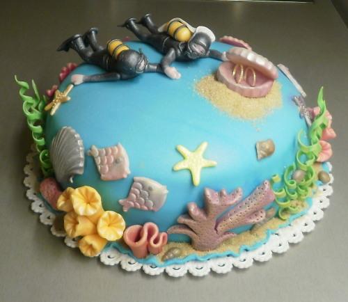 Svadobna torta pre potápačov, Autor:  mianc