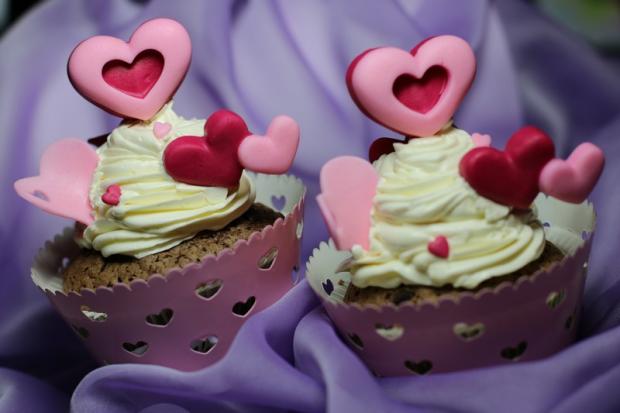 Valentínske muffiny