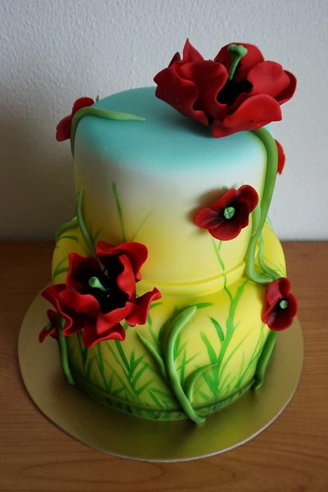 Torta - vlčie maky Autor: zabinka