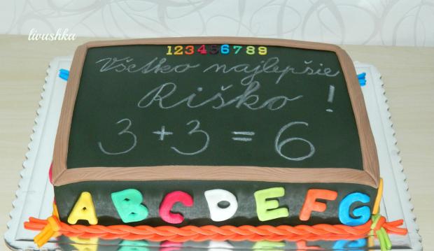 Rychlovka chalkboard cake; Foto: livushka