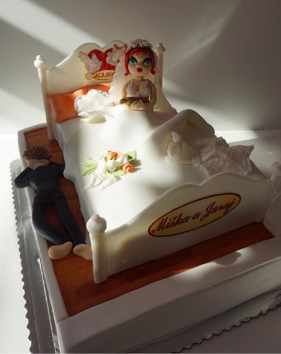 Torta, Svadobna postel, Autor:  mnamka_Smizany