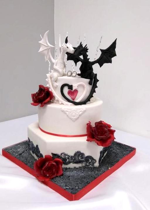  Svadobná torta s drakmi, Autor: Blacksun