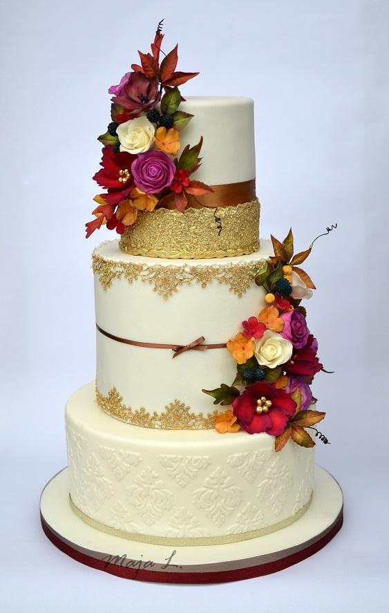 Jesenná torta svadobná