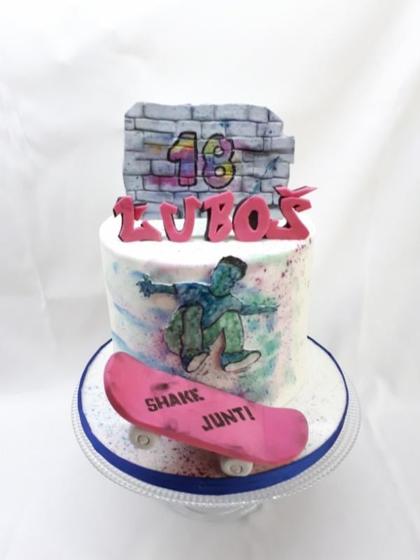 Pre skateboardistu na 18tku torta, Športové torty, katarina73