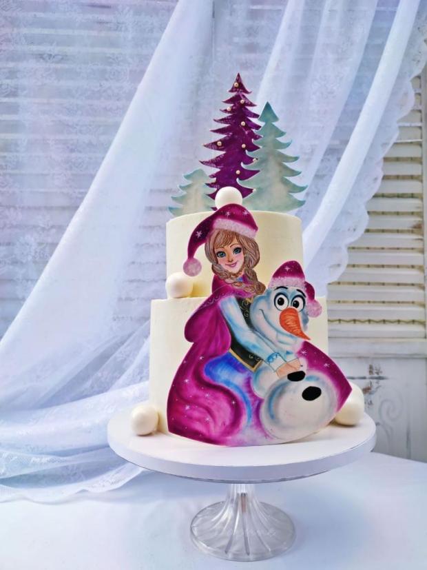 Torta Anna a Olaf