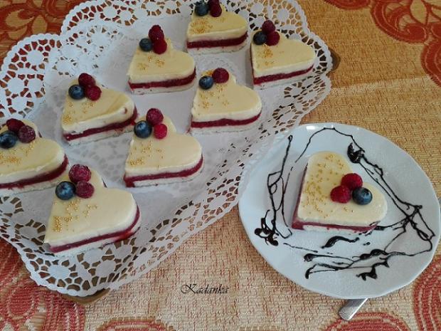 Recept na jahodové srdiečka s vanilkovým krémom