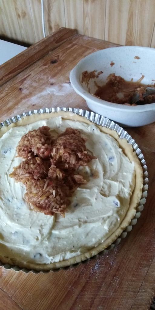 Linecký tvarohovo- jablkový koláčik. - recept postup 7