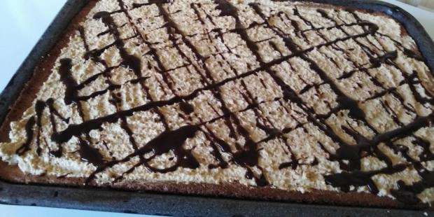 Karamelová kocka na oblátke - recept postup 8