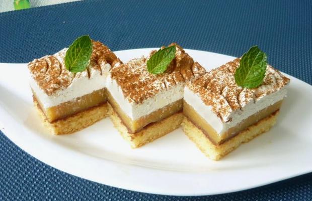 Vanilkovo - škoricové rezy s mascarpone, recept
