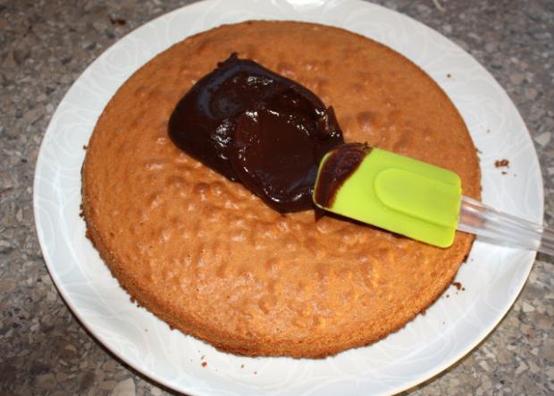 Smotanová torta s jahodami - recept postup 5