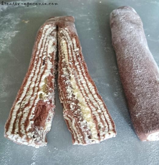 Kakaové kysnuté uzlíky - recept postup 3