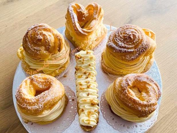 Karamelové zákusky z odpaľovaného cesta - recept
