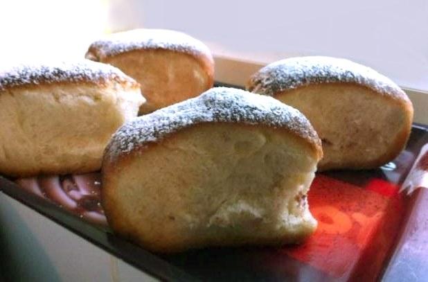Kysnuté buchty so slivkovým lekvárom - recept