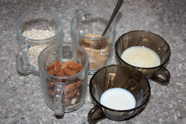 Mandľovo - jablkové košíčky - recept postup 1