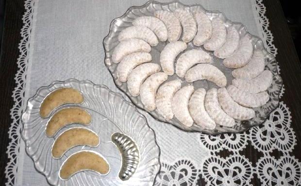 Vanilkové rožky orechové - recept