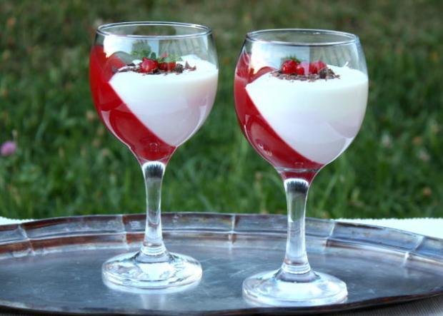 Efektné poháre, recept