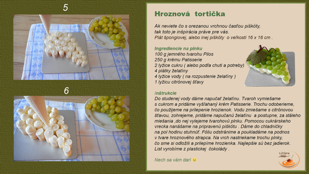 Hroznová tortička - recept postup 2