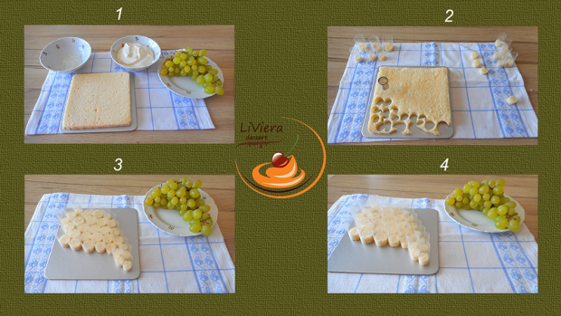 Hroznová tortička - recept postup 1