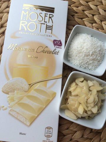 "Raffaello" krem z bielej cokolady - recept