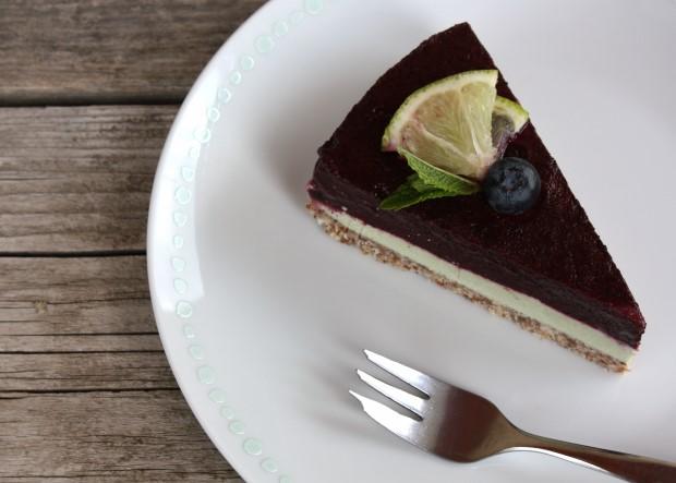 RAW čučoriedková torta - recept postup 13