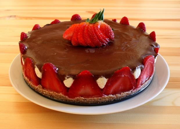 RAW jahodová torta - recept