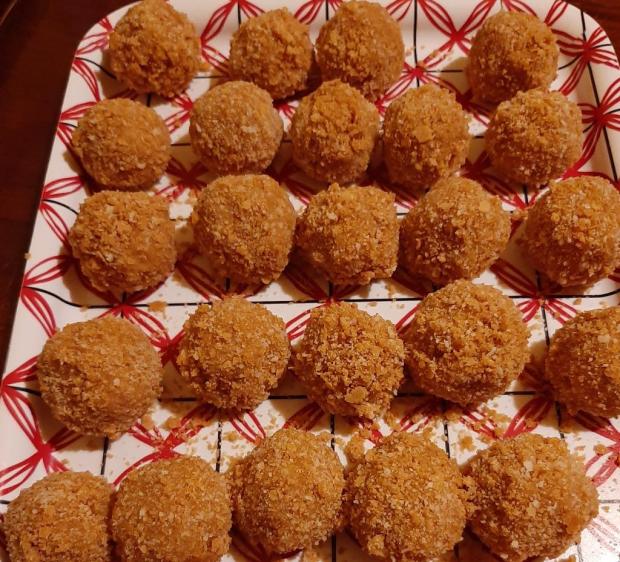 Medové guľôčky - recept postup 1