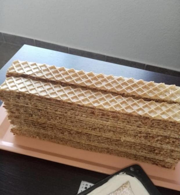 Plnené orechové oblátky - recept