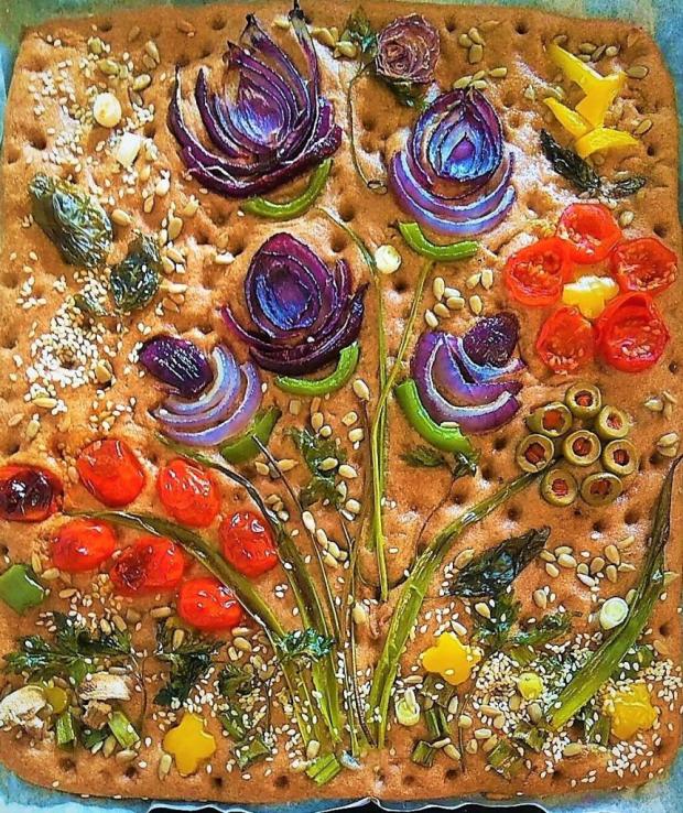 Rozkvitnutá focaccia - recept