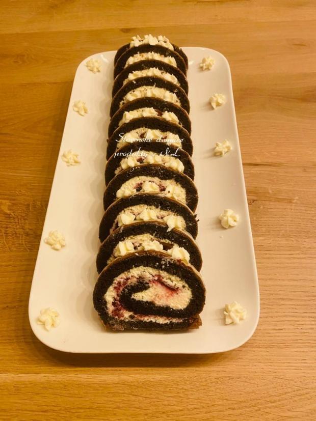 Kakaovo-tvarohová roláda - recept postup 1