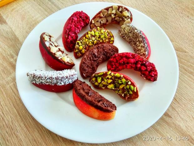 Jablká v čokoláde - recept